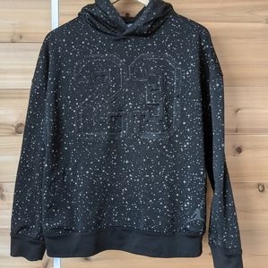 Black Nike Air Jordan speckled hoodie